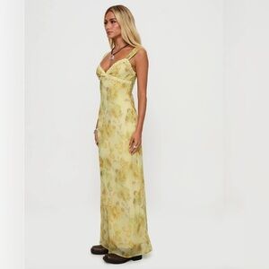 Princess Polly Fernwood Maxi Dress Yellow Multi